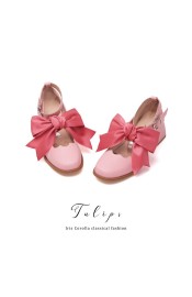 Iris Corolla Tulips Chunky Heel Shoes(Reservation/5 Colours/Full Payment Without Shipping)